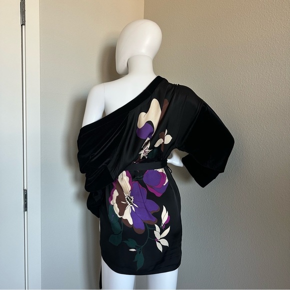 Intimissimi black the game of seduction velvet kimono - Picture 10 of 12